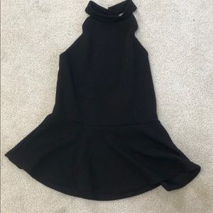 Black Peplum Tank